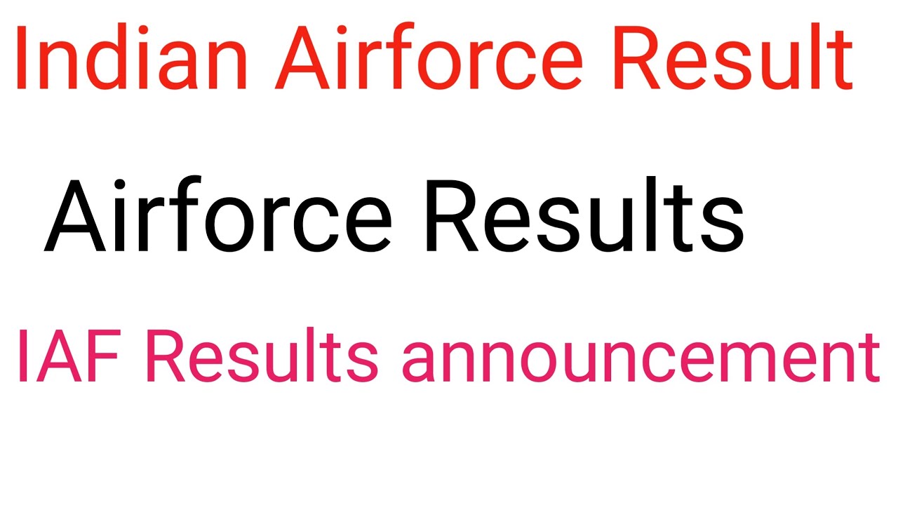 🔴Live indian Airforce Results announcement| IAF Results Declared update|Airforce Results date news