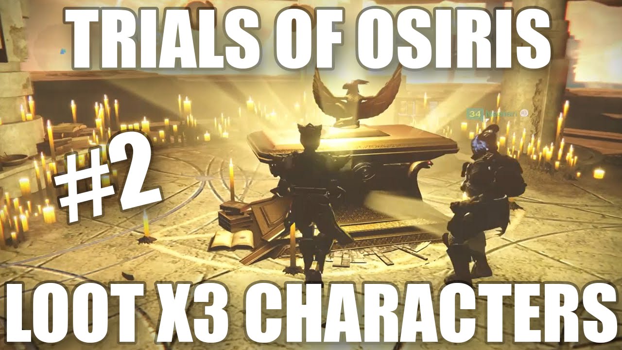 Destiny - Trials of Osiris Loot x3 Characters #2 (EXOTICS)