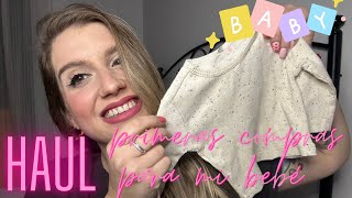 HAUL ROPA BEBÉ | PRIMARK, H&M, ZEEMAN… | ropa para sus primeros días | Niah Eme