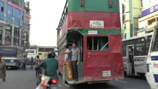 DHAKA BANGLADESH FARMGATE EVENING RUSH HOUR BUSES FEB 2015 screenshot 1