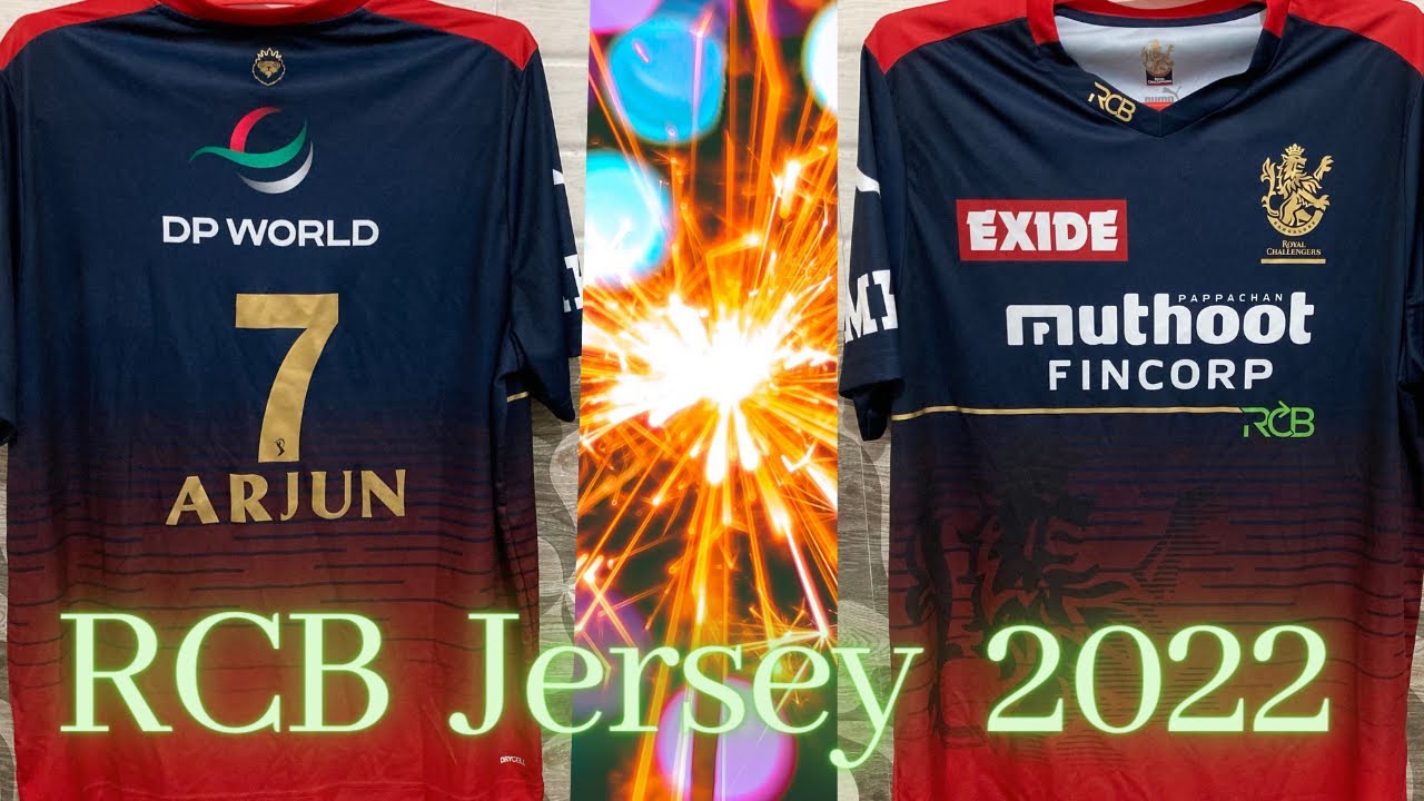 RCB New Jersey 2022 Edition | Royal Challengers Bangalore | TATA IPL 2022 | RCB Personalised Jersey