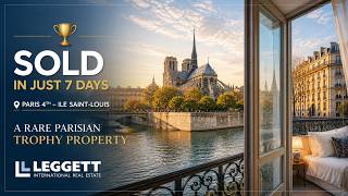 💎 A Rare Parisian Trophy Property Sold in 7 Days 🔥 Paris Ile Saint-Louis €4.5M