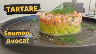 Recette gastronomique FACILE - RAPIDE - PAS CHERE : Tartare Saumon avocat