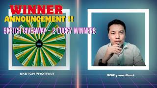 WE HAVE OUR 2 WINNERS!! �� Sketch Portrait Giveaway Winner Announcement!