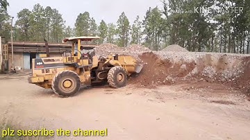 Limestone handling by Loader