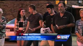 Candlelight vigil held at Waffle House