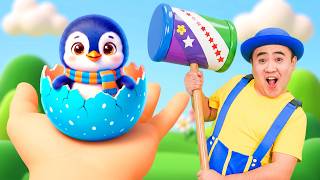 Mini Surprise Eggs +MORE | Nursery Rhymes | TigiBoo Kids Songs