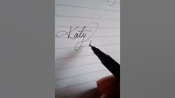 katy Perry name in cursive writing#cursive#writing#katyperry#khushicursivewriting#short