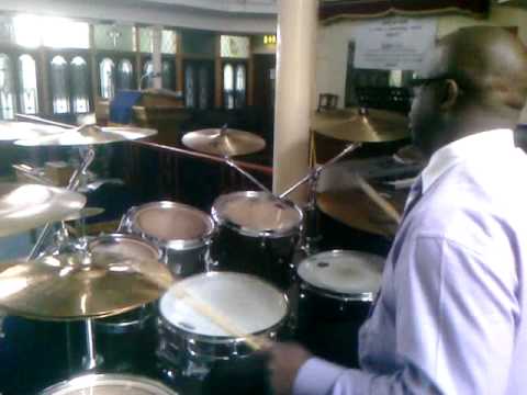 Gerry Brooks drumming 30 Jul 2010