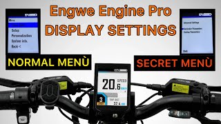 DISPLAY SETTINGS - Engwe Engine Pro (Secret menu’)