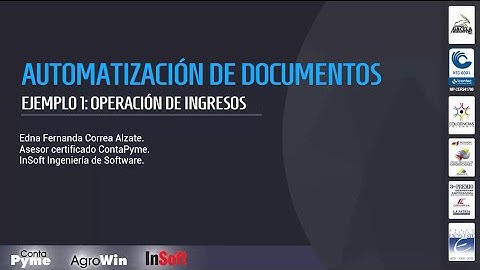 Software contable ContaPyme - Ejemplo 1: Operación de ingresos