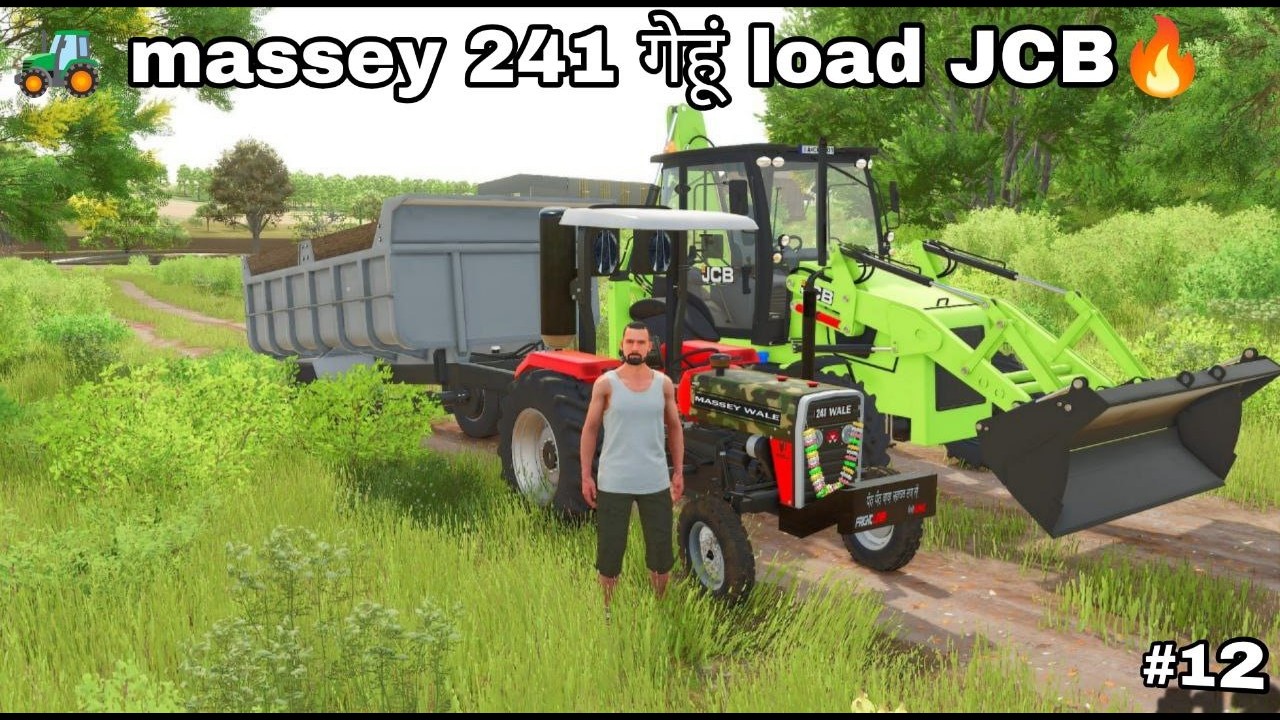 🚜FS25 India Mod Challenge: Massey 241 vs. Wheat Load & JCB!🤑