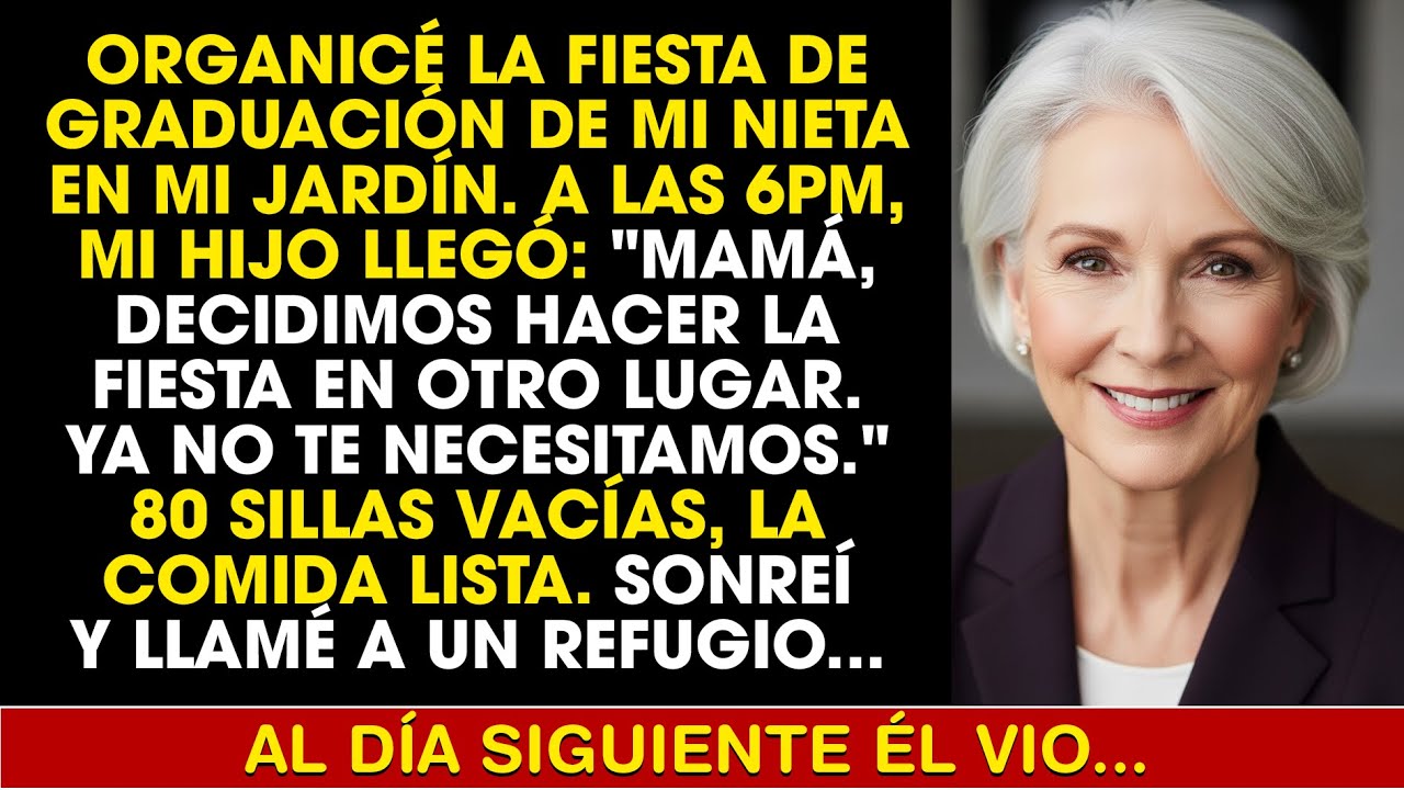 Organicé La Graduación De Mi Nieta Y Mi Hijo Dijo: “Ya No Te Necesitamos”… Entonces Actué