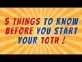 5 things to know before you start your 10th standard | Strategy | Plan