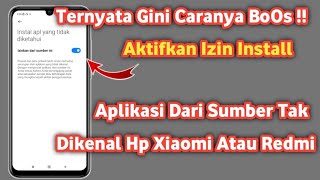 Cara mengaktifkan Izin instal Aplikasi dari Sumber tidak dikenal xiaomi screenshot 4