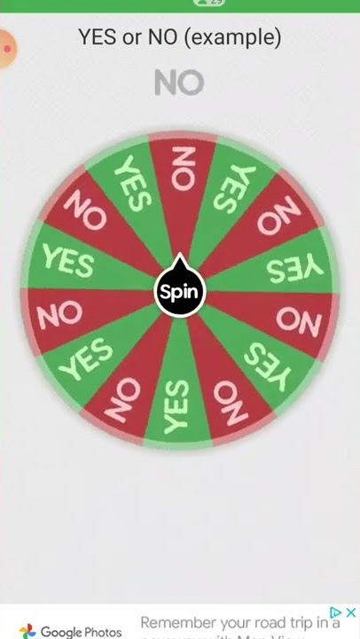spin The Wheel (yes or no wheel) 