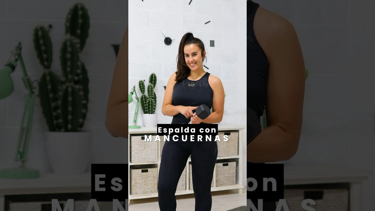 Espalda con mancuernas?????? #espalda #fitness #gymworkouts  #homeworkout #gym #motivation