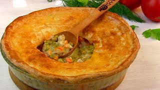 СЫТНЫЙ и ВКУСНЫЙ Американский ПИРОГ с КУРИЦЕЙ и овощами СЫТНЫЙ и ВКУСНЫЙ Американский ПИРОГ с КУРИЦЕЙ и овощами
