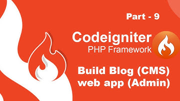 [part 9] Blog CMS website in CodeIgniter 3 with AJAX. Save the article in DB #php #codeignite