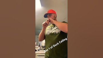 Day 1 of learning how to blow a duck call. What do y’all think? #duckhunting #hunting #shorts