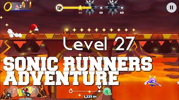 Sonic Runners Adventure Lava Mountain Level 27 Walkthrough Gameplay Android/iOS