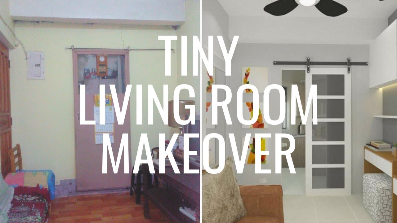 Passend bellen Vrijwel Small (8 SQM) Living Room Extreme Makeover - YouTube