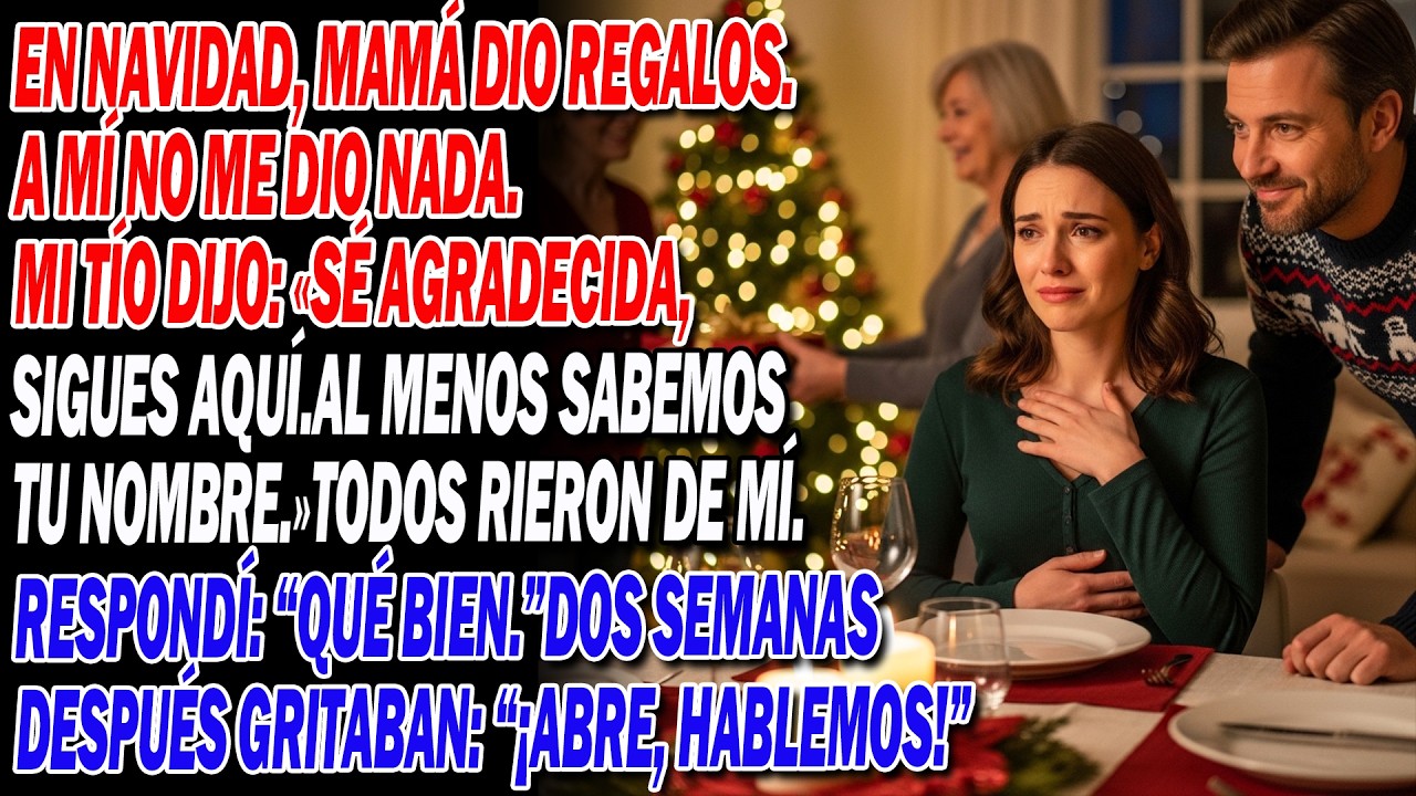 💔Fui la única sin regalo de mamá, 🚪🙏 y dos semanas después ella tocaba mi puerta suplicando…