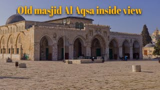 Old Masjid Al Aqsa inside #oldhistory#originalpillar#muftizaidrawat