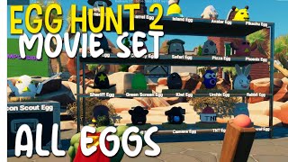 FORTNITE - EGG HUNT 2 - All Eggs Movie Set Area 5254-3662-3657 FORTNITE - EGG HUNT 2 - All Eggs Movie Set Area 5254-3662-3657
