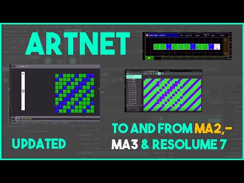 NEW Artnet to and from Resolume, MA3 and MA2