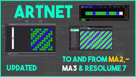 NEW Artnet to and from Resolume, MA3 and MA2