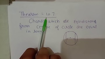 Class 9 Math Theorem 10.6 & Theorem 10.7 || Chapter 10 Circle