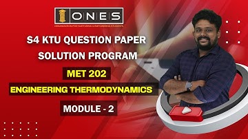 S4 KTU 2019 Scheme Question Paper Solution 2022  | ENGINEERING THERMODYNAMICS | MET 202 | Module 2