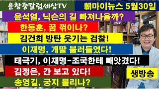 윤석열,닉슨의 길 빠져나올까? #한동훈,꿈 꺾이나? #김건희 방탄 웃기는 검찰#이재명,개딸 불러들였다#태극기,이재명-조국한테 빼앗겼다#김정은,간보고 있다#송영길,궁지 몰리나?