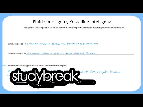 Video: Wer hat flüssige und kristallisierte Intelligenz erfunden?