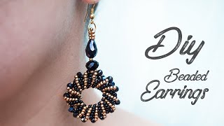 Earrings | DIY Earrings | How to make  Earrings | Beaded Earrings