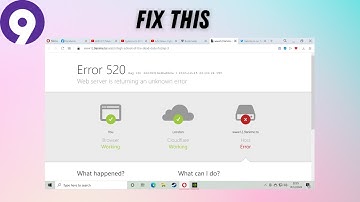 How to fix "Error 520" on 9anime | Fix Error 520 Web Server is returning an Unknown Error