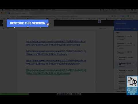 Google Docs: Version History