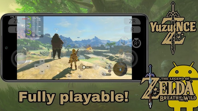 The legend of Zelda breath of the wild - Yuzu emulator android test 