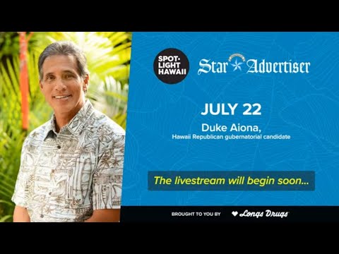 Hawaii Republican gubernatorial candidate Duke Aiona joins Spotlight Hawaii