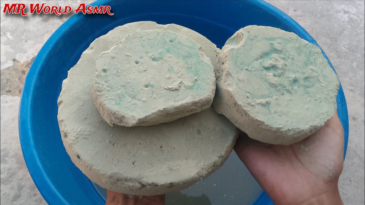 New bombastic🔥 masterpiece Green mud water💦 crumbling & Dry bowl crumbling lover💣 satisfying video