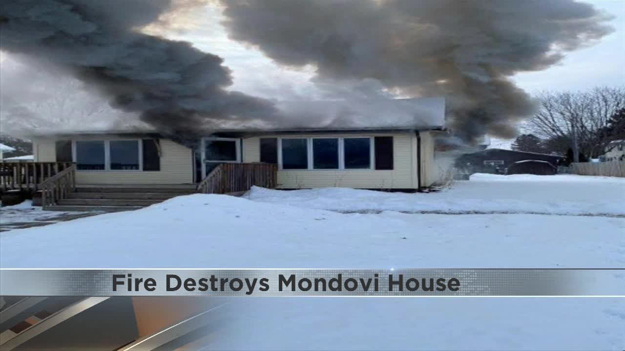 Mondovi house destroyed in fire YouTube