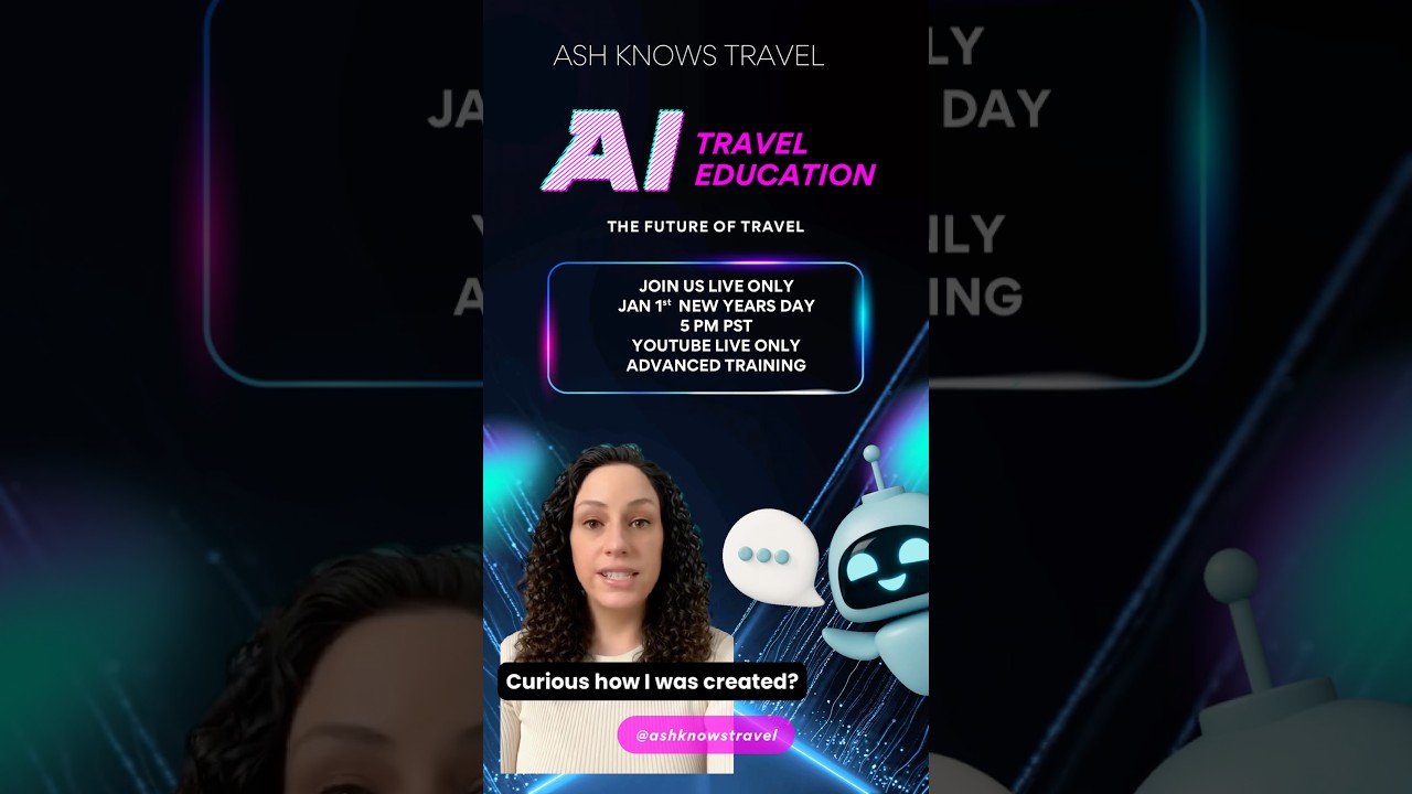 Exclusive live: Make your own AI Twin! Join us Jan 1st at 5 PM PST here! #traveltraining #ai