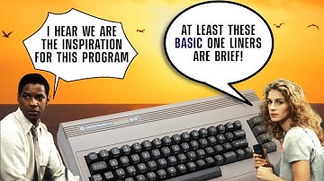 Part 4: Commodore 64 BASIC One Liner Movie Inspired Scene