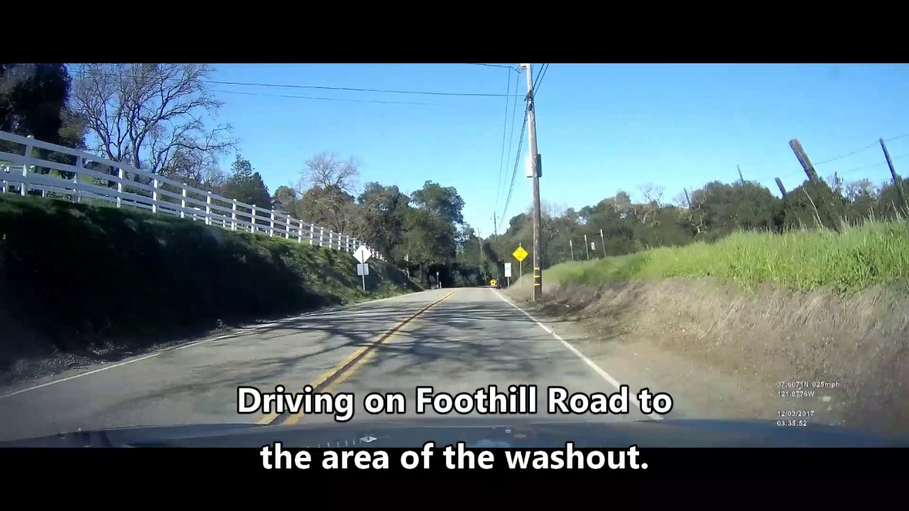 Foothill Road Shoulder Washout YouTube