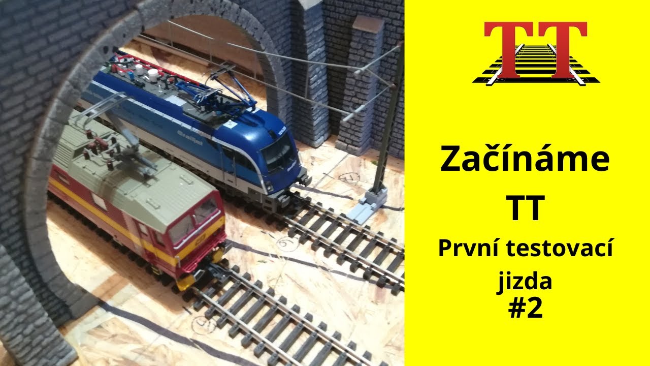 Stavba kolejiště  #2  první testovací jízda