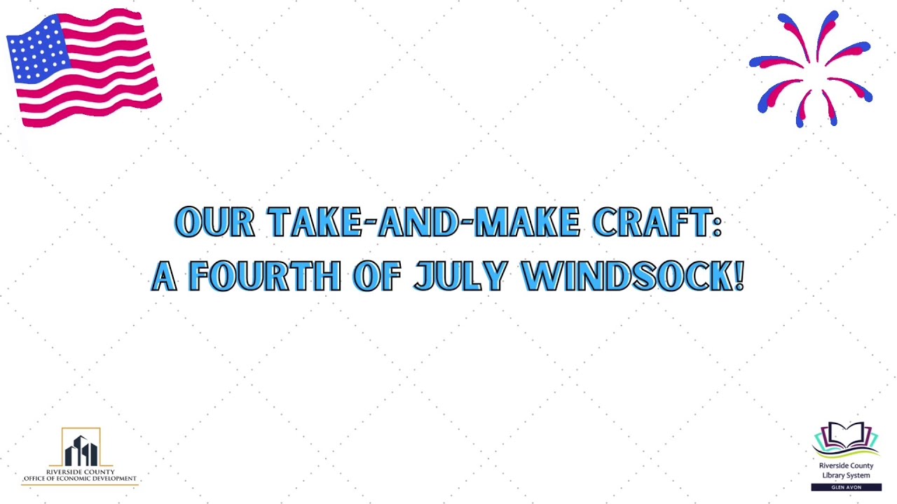 Holiday Craft - Fourth of July Windsock