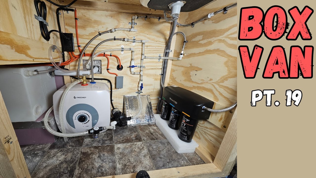 Purrfecting My Plumbing 🐱 - Box Van Build Part 19