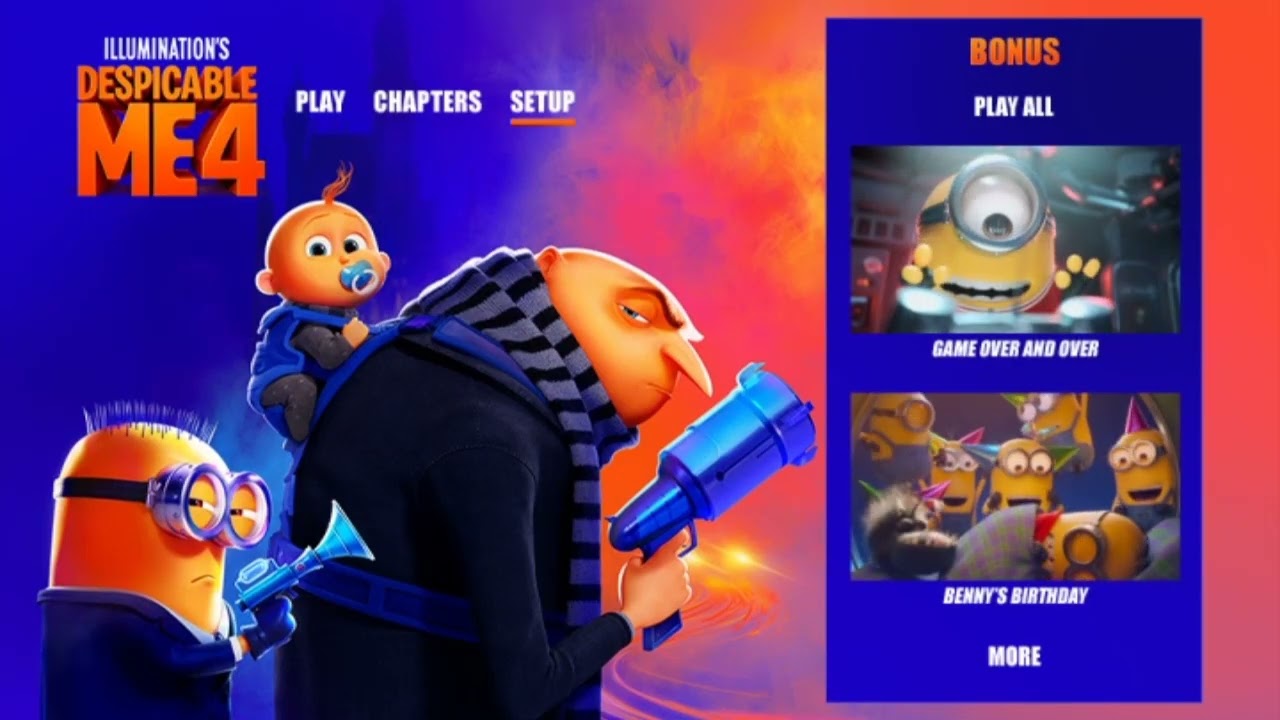 (Gameplay - 3069) Despicable Me 4 (DVD Menu - 471)