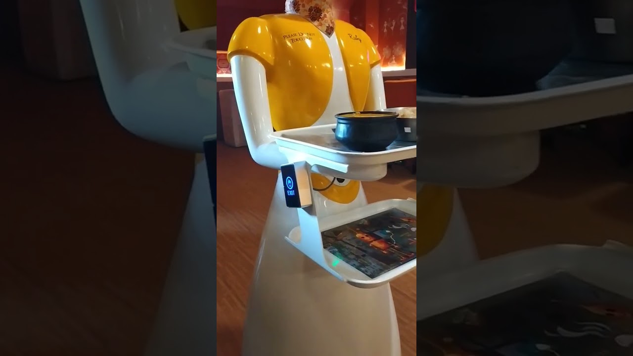 lunch at robot restaurant/robot serve foodfood shorts viralshorts